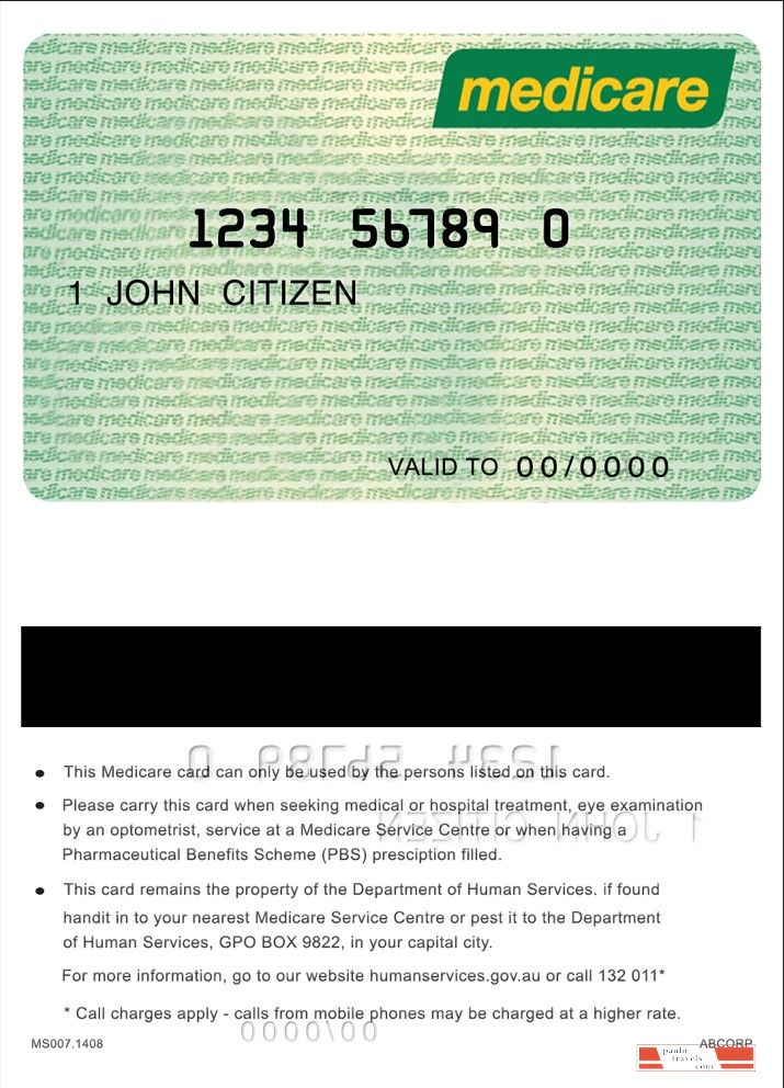 Australia Medicare card